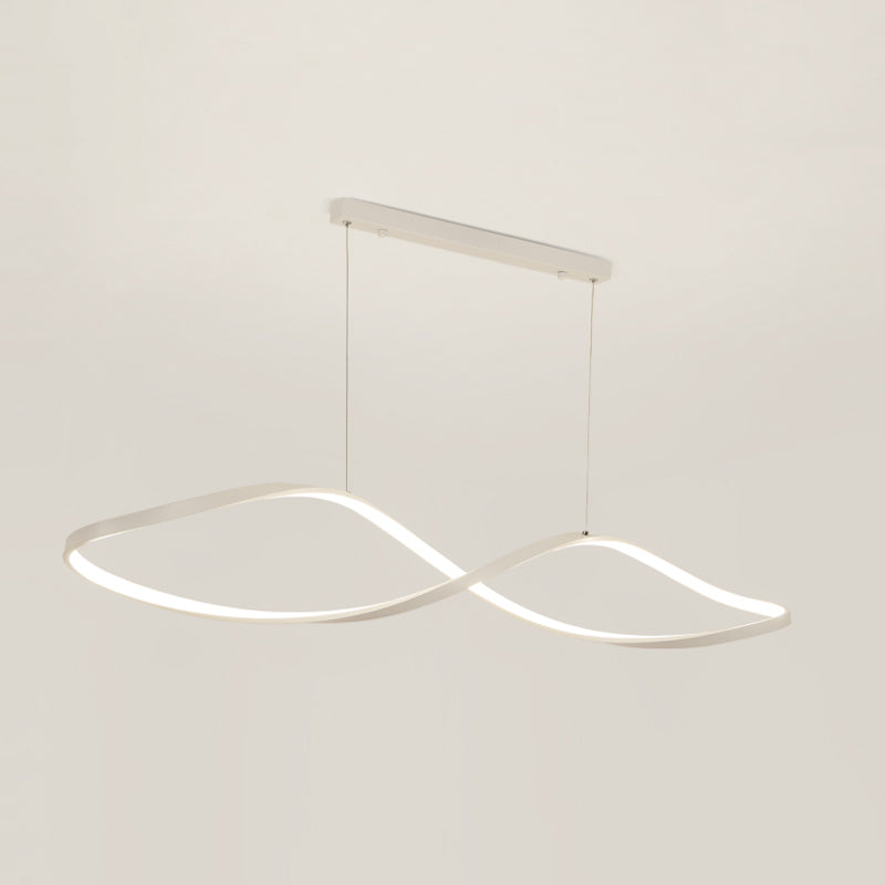 Linear Shape Island Pendant Contemporary Style Metal 1 Light Island Pendant Light