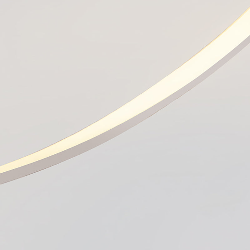 Linear Shape Island Pendant Contemporary Style Metal 1 Light Island Pendant Light