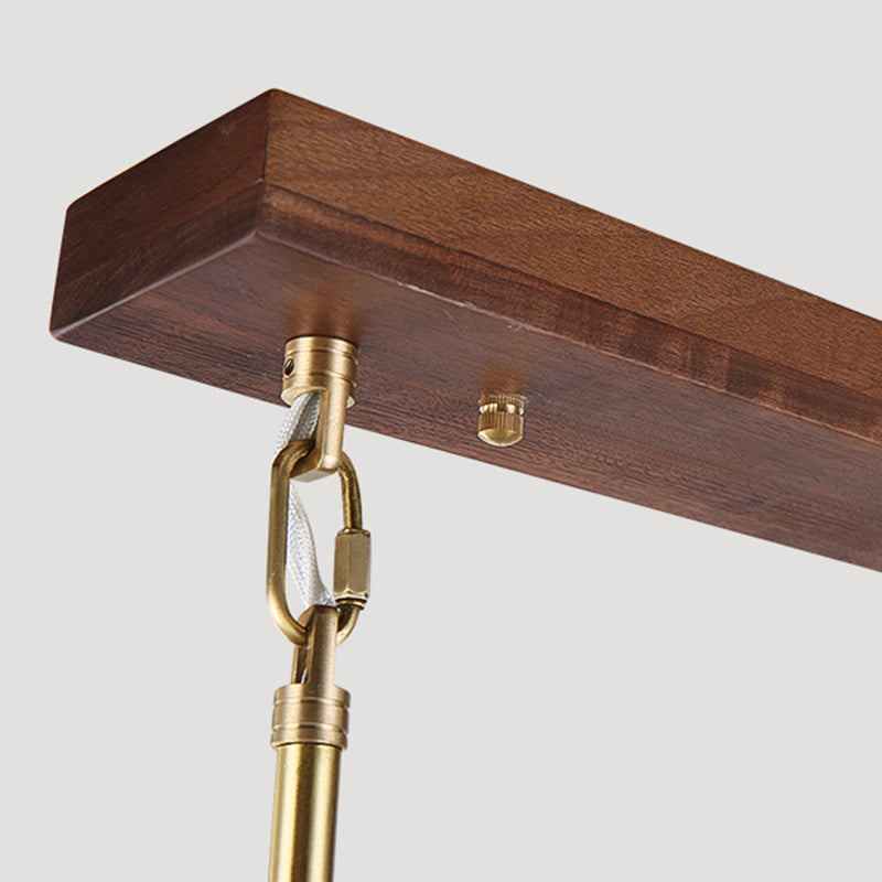 Modern Style Dome Shape Island Lights White Glass Island Lighting in Brown