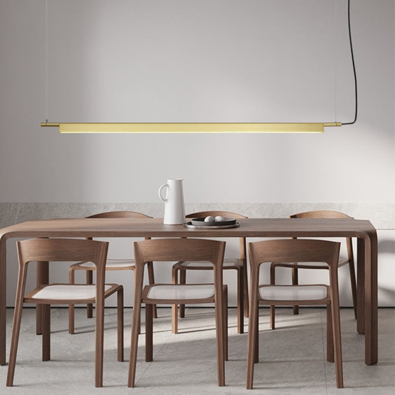 Modern Style Linear Shape Island Light Metal 1 Light Island Lighting