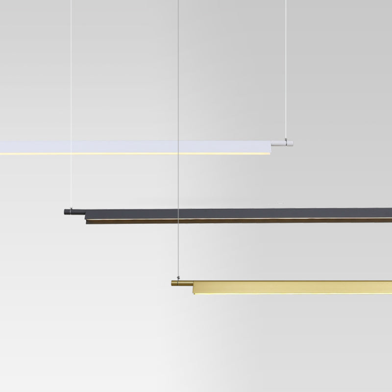 Modern Style Linear Shape Island Light Metal 1 Light Island Lighting