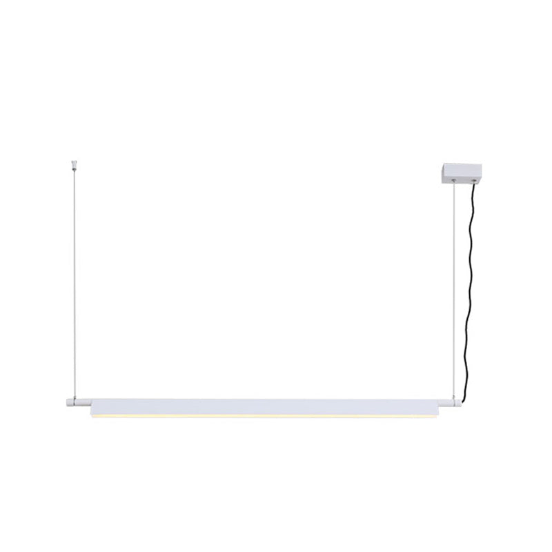 Modern Style Linear Shape Island Light Metal 1 Light Island Lighting