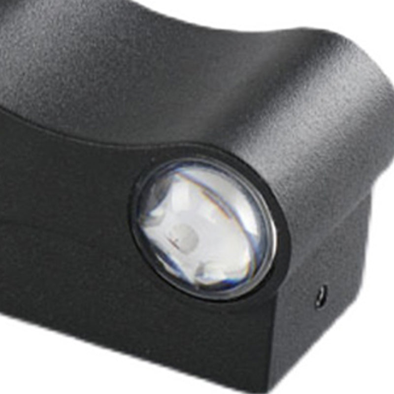 Contemporary Aluminum Wall Light 2.5" High Multi Light Wall Washer for Outdoors