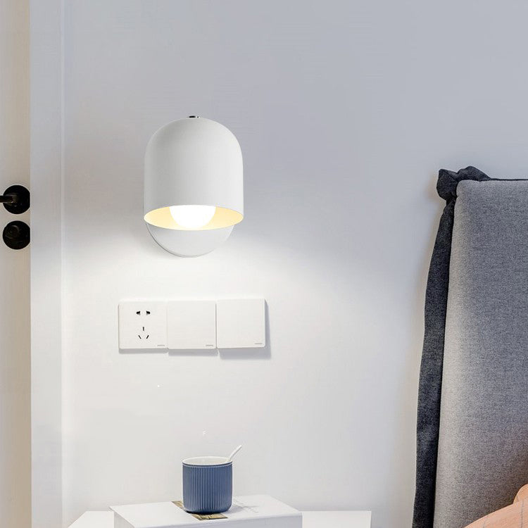 Geometric Metal Wall Sconce Modern Nordic Macaron Single Light Wall Mounted Light