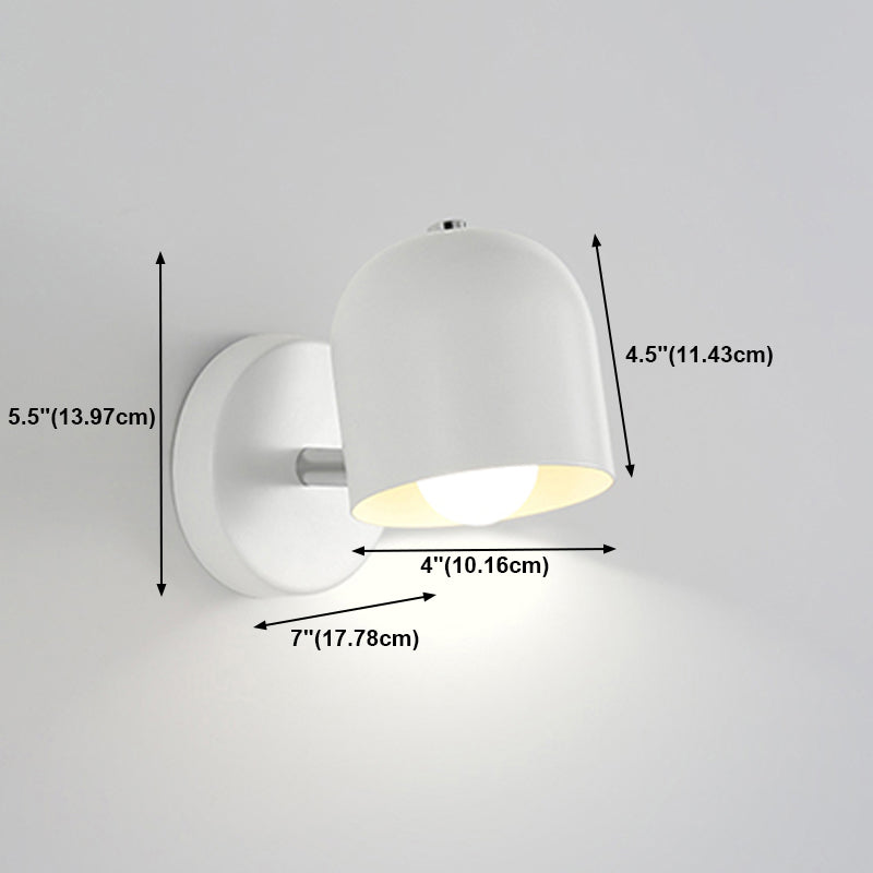 Geometric Metal Wall Sconce Modern Nordic Macaron Single Light Wall Mounted Light