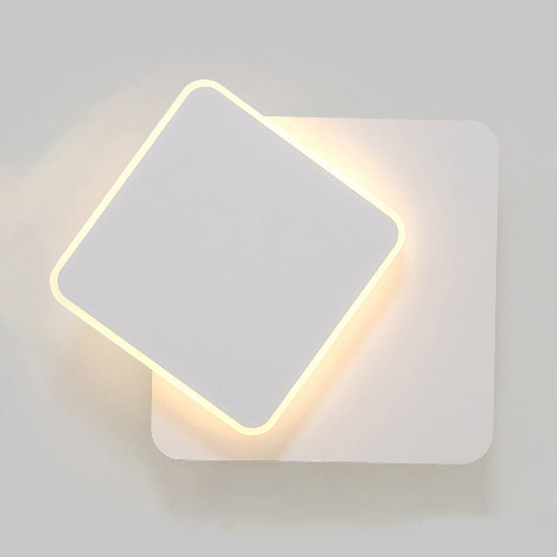 1-Light LED Wall Mount Light Modern Simple Wall Light for Living Room