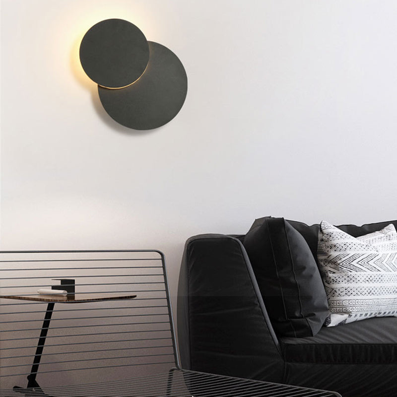 1-Light LED Wall Mount Light Modern Simple Wall Light for Living Room