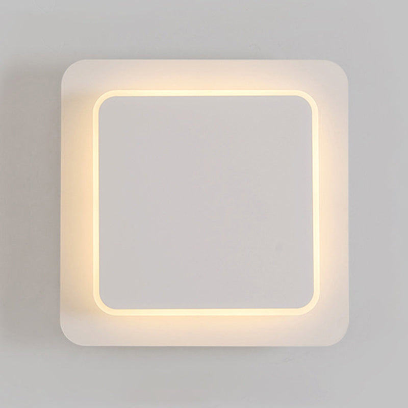 1-Light LED Wall Mount Light Modern Simple Wall Light for Living Room