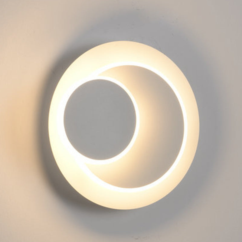 2 Lights LED Wall Mount Light Modern Simple Wall Light with Acrylic Shade for Living Room