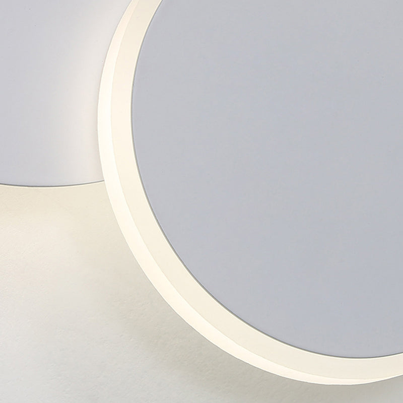 2 Lights LED Wall Mount Light Modern Simple Wall Light with Acrylic Shade for Living Room