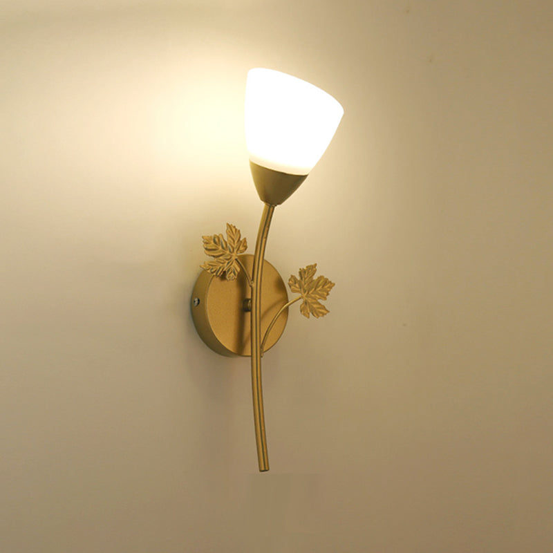 Modern Style Glass Wall Lamp Living Room Wall Mounted Light Fixture