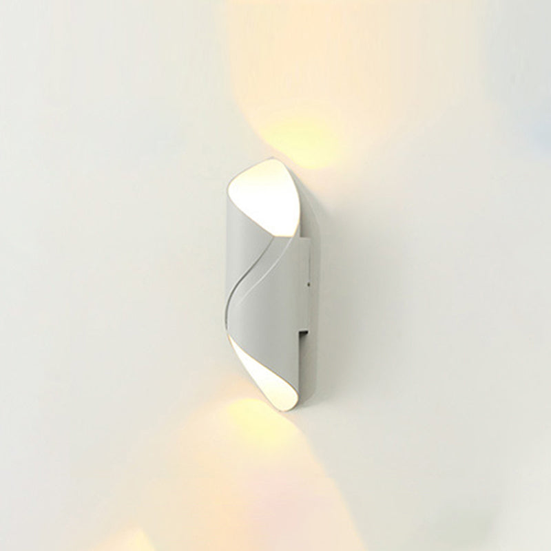 2 Lights Curved Wall Washer Sconce Modern Style Metal Wall Lighting Ideas