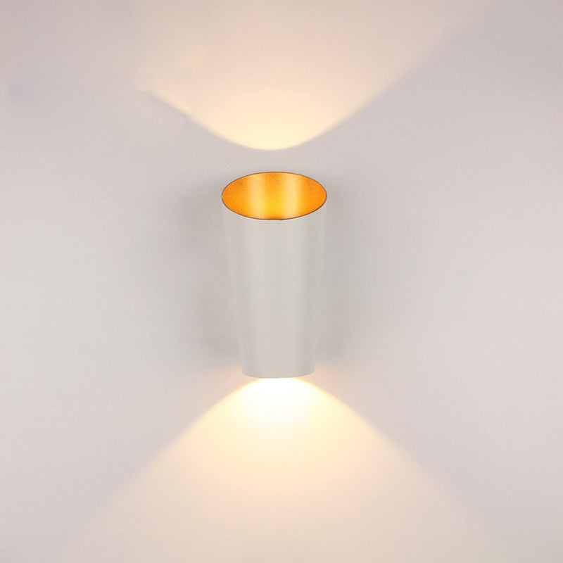 2 Lights Curved Wall Washer Sconce Modern Style Metal Wall Lighting Ideas