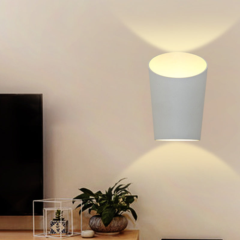 2 Lights Curved Wall Washer Sconce Modern Style Metal Wall Lighting Ideas