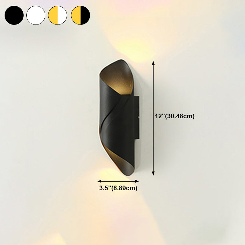 2 Lights Curved Wall Washer Sconce Modern Style Metal Wall Lighting Ideas