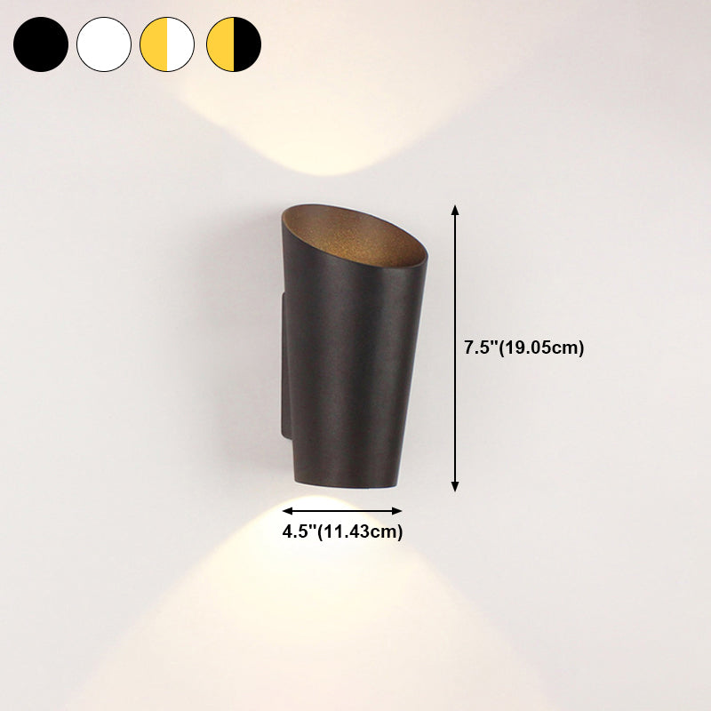 2 Lights Curved Wall Washer Sconce Modern Style Metal Wall Lighting Ideas