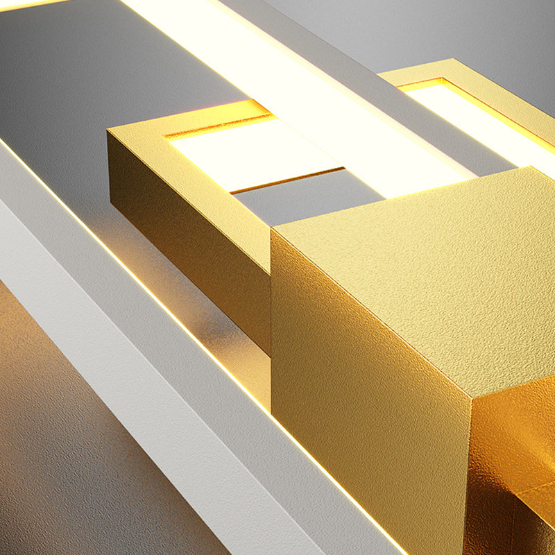 Metal Geometric Shape Wall Light Modern Style Multi Lights Wall Mounted Light Fixture