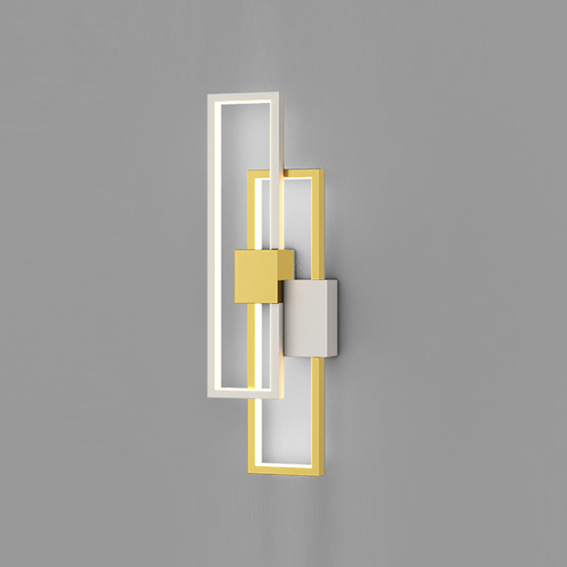 Metal Geometric Shape Wall Light Modern Style Multi Lights Wall Mounted Light Fixture