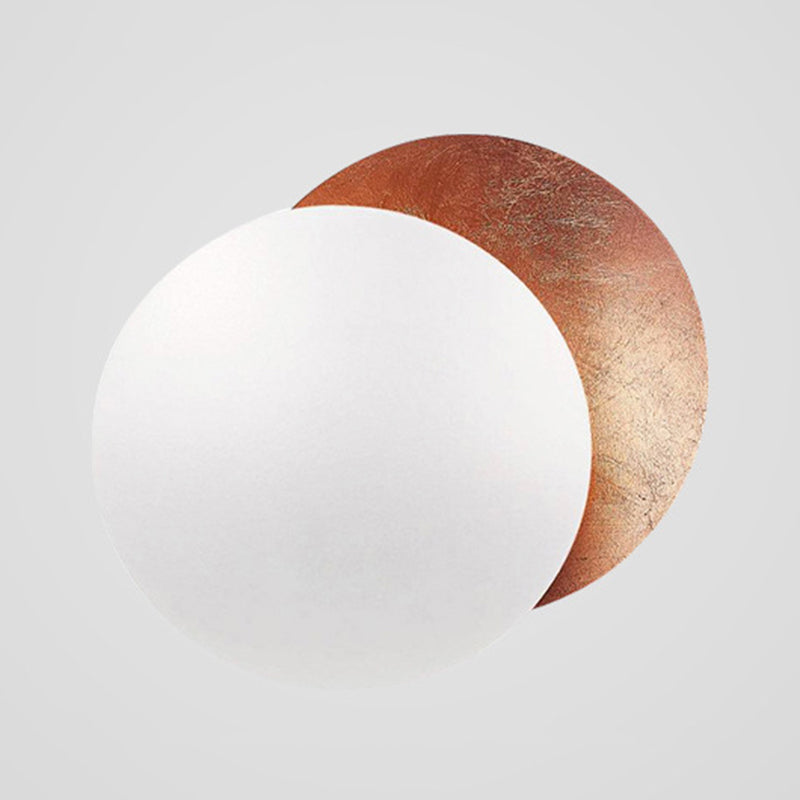 1-Light Wall Sconce Modern Led Wall Mount Lamp with Metal Shade for Living Room