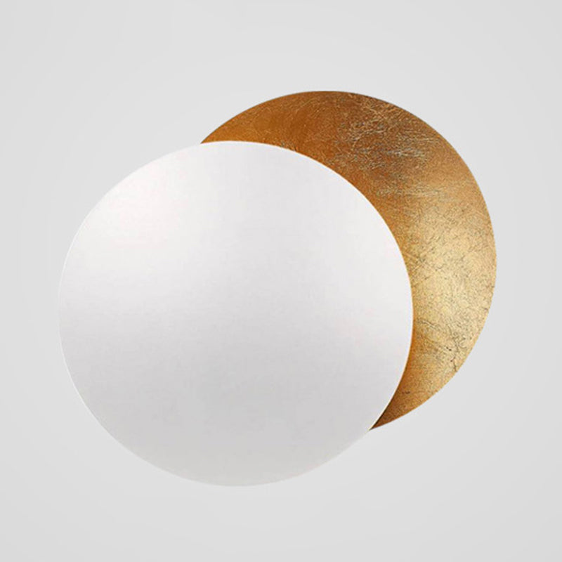 1-Light Wall Sconce Modern Led Wall Mount Lamp with Metal Shade for Living Room