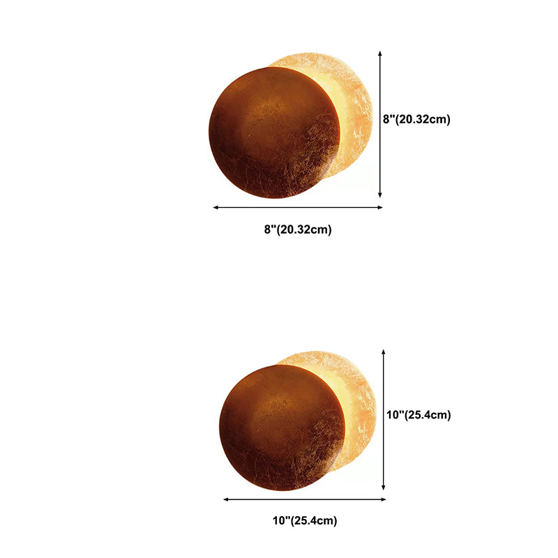 1-Light Wall Sconce Modern Led Wall Mount Lamp with Metal Shade for Living Room