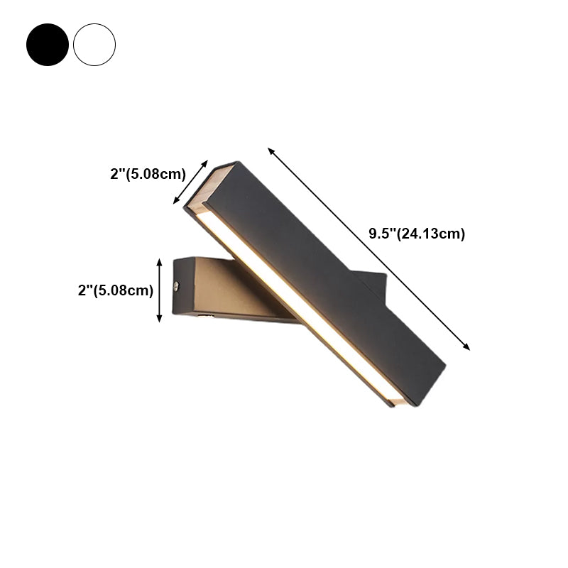 Metal Square Shape Wall Light Modern Style 1 Light Wall Mounted Light Fixture