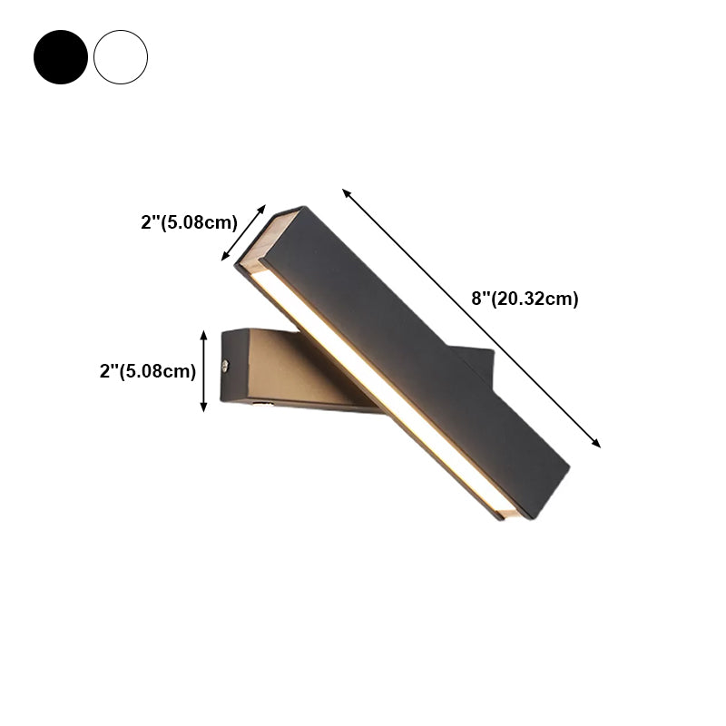 Metal Square Shape Wall Light Modern Style 1 Light Wall Mounted Light Fixture