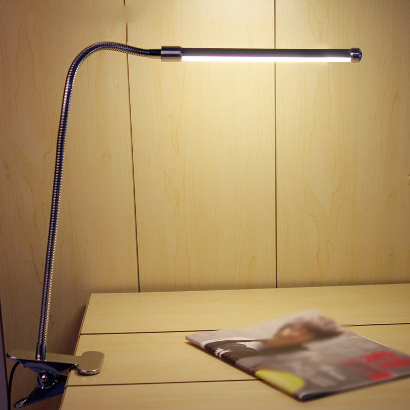 Modern Style Linear Shape Table Light Metal 1 Light Nightstand Lamps for Bedside