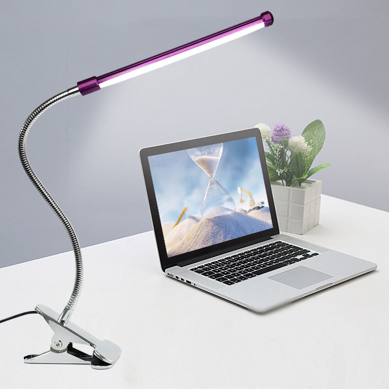Modern Style Linear Shape Table Light Metal 1 Light Nightstand Lamps for Bedside