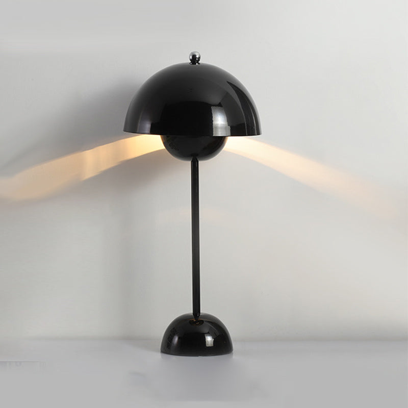 Dome Nightstand Lamp Modern Style Metal Single Light Table Light