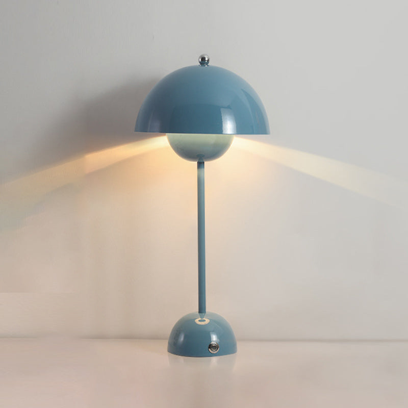 Dome Nightstand Lamp Modern Style Metal Single Light Table Light