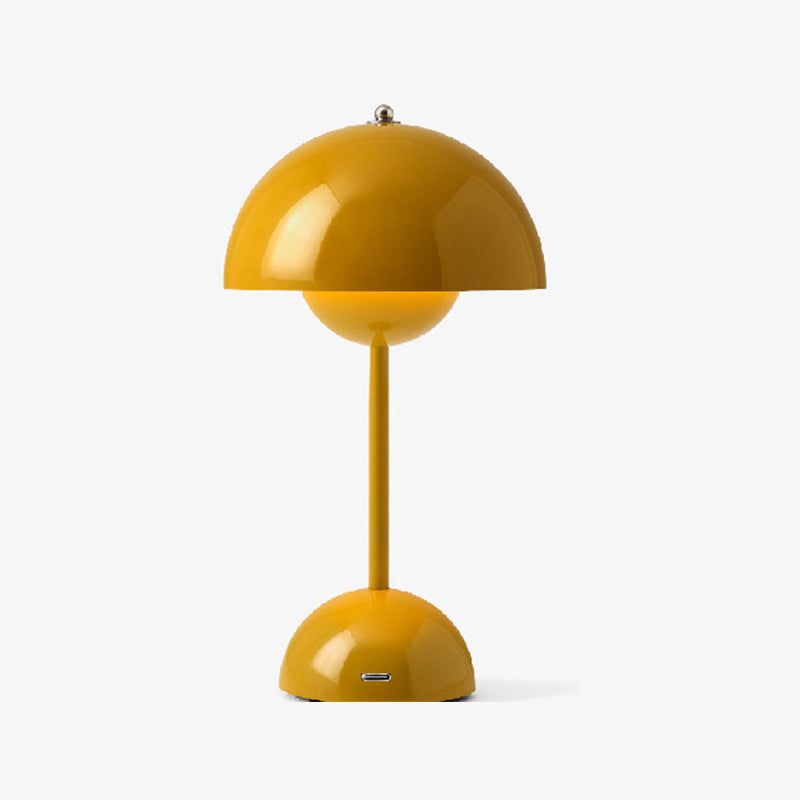 Modern Style Drum Shape Table Light Metal 1 Light Nightstand Lamps for Bedside