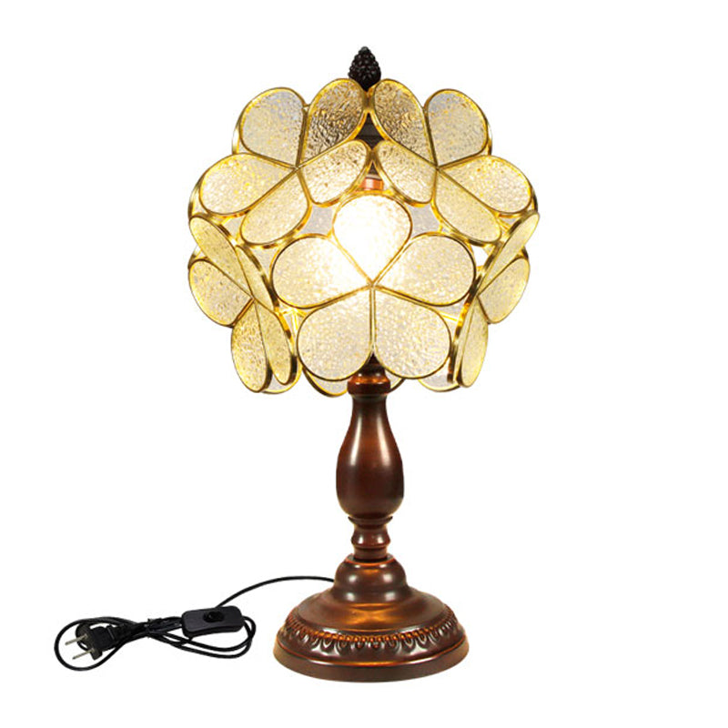 Glass Geometric Night Table Lamps Tiffany Style 1 Light Table Lamp