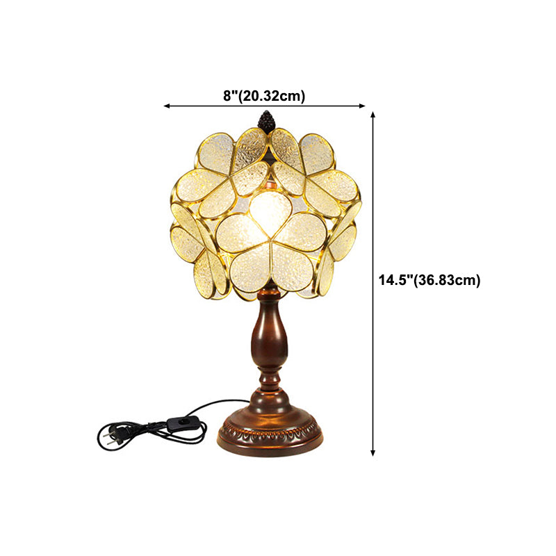Glass Geometric Night Table Lamps Tiffany Style 1 Light Table Lamp