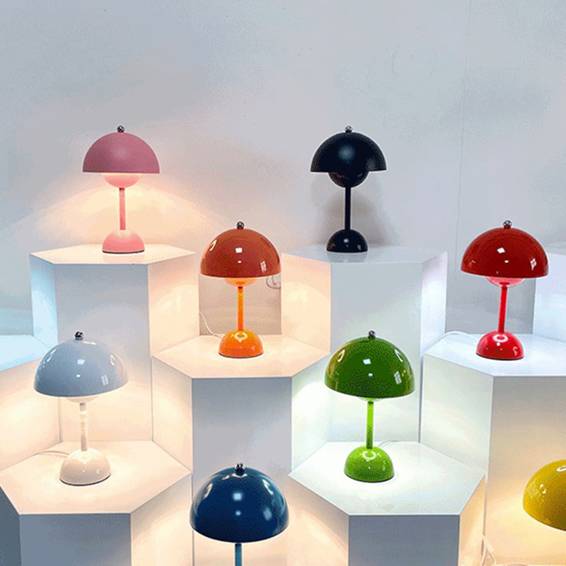 Dome Shape Table Light Modern Macaron Style Desk Light Fixture for Bedroom