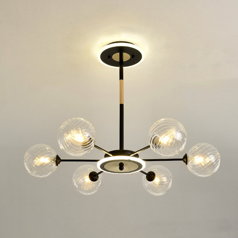 Ball Hanging Light Kit Modern Style Glass Multi Lights Hanging Ceiling Lights
