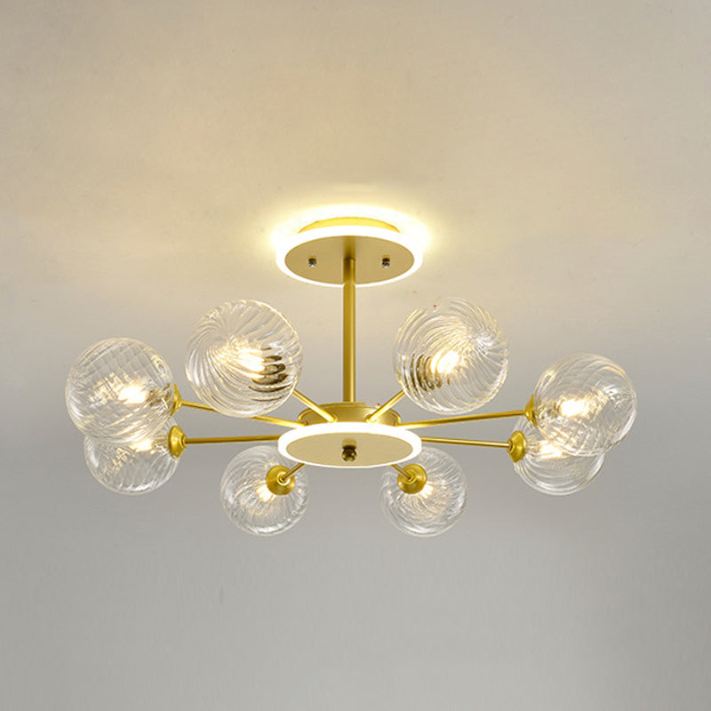 Ball Hanging Light Kit Modern Style Glass Multi Lights Hanging Ceiling Lights