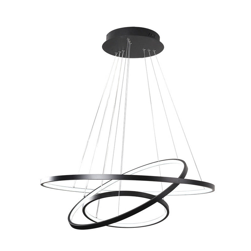 Orbicular Hanging Light Kit Modern Style Metal 3 Lights Hanging Ceiling Lights