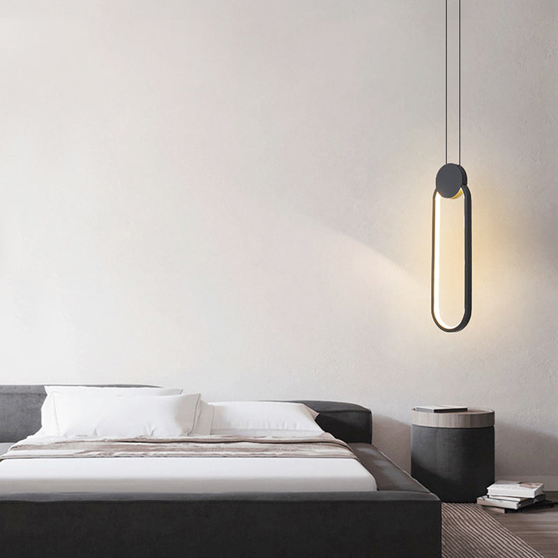 Postmodern Metal Ceiling Light Minimalist Style Geometry Led Pendant Lamp for Living Room