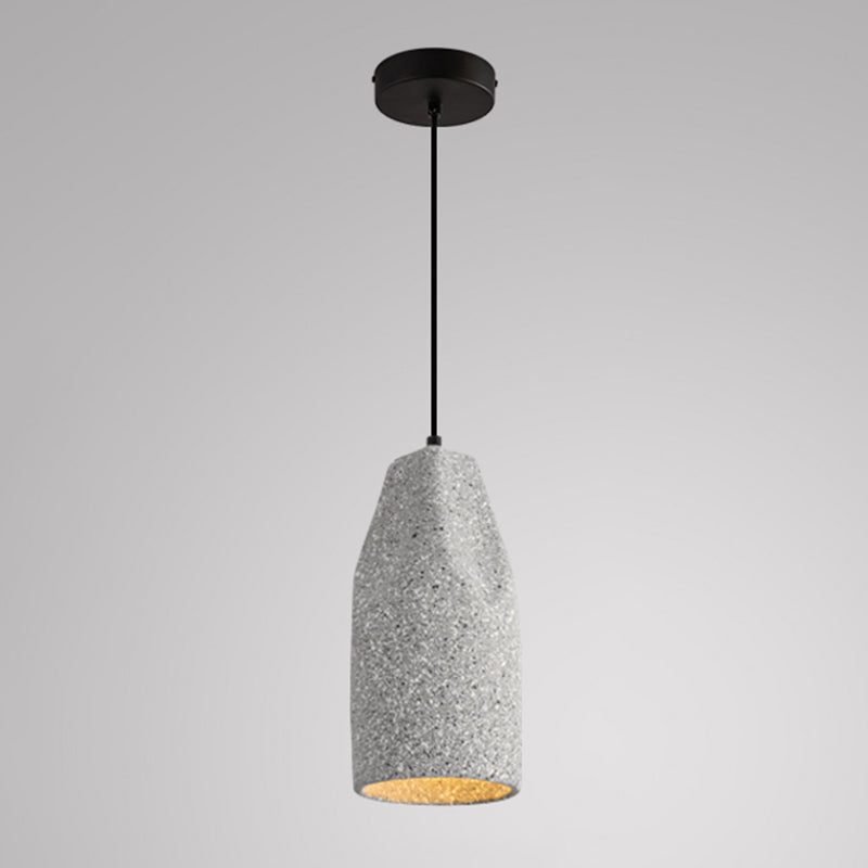 Nordic Style Cement Ceiling Lamp Modern Simple Geometry Led Pendant Light for Living Room