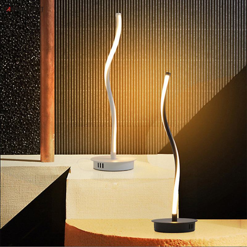 Twist Metal Floor Light Modern Style 1 Light  Floor Light Fixtures