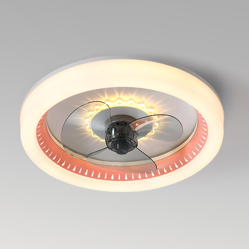 Modern Style Ceiling Fan Lamp Metal 1 Light Ceiling Fan Lighting for Bedroom