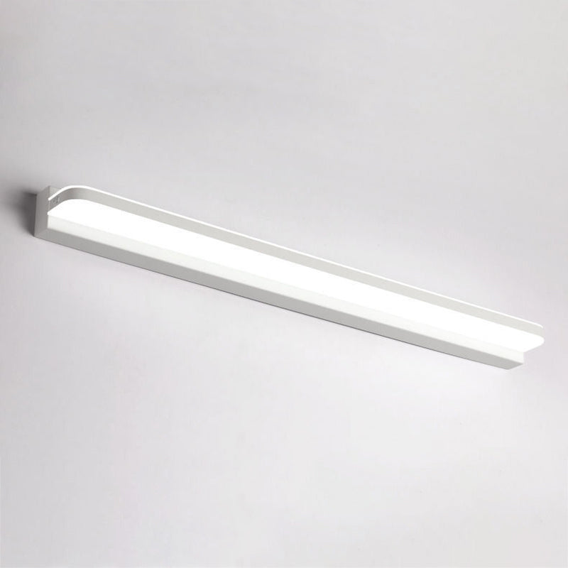Linear Metal Wall Sconce Modern Style 1-Light Mirror Wall Mounted Lighting