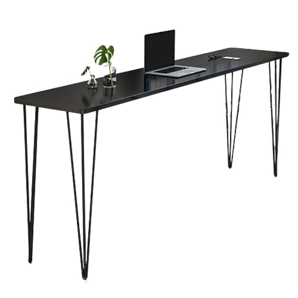 Industrial Style Rectangle Wood Top Counter Table 42-inch Height Bar Table