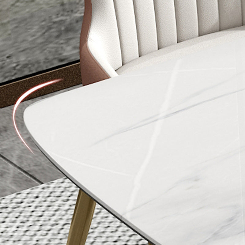 Glam 1/4/5/7 Pieces Rectangle Dinette Set with Sintered Stone Scalable Dining Table Set