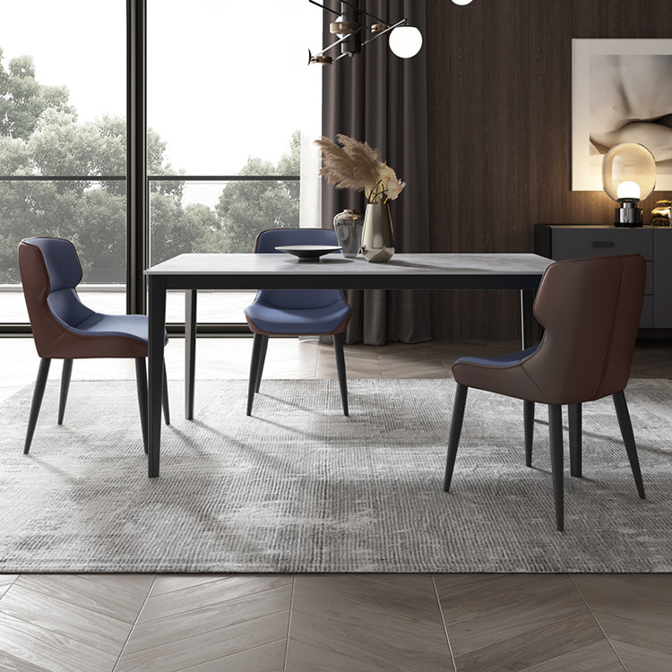 Modern 1/4/7 Pieces Dining Set Rectangle Sintered Stone Dining Table Set