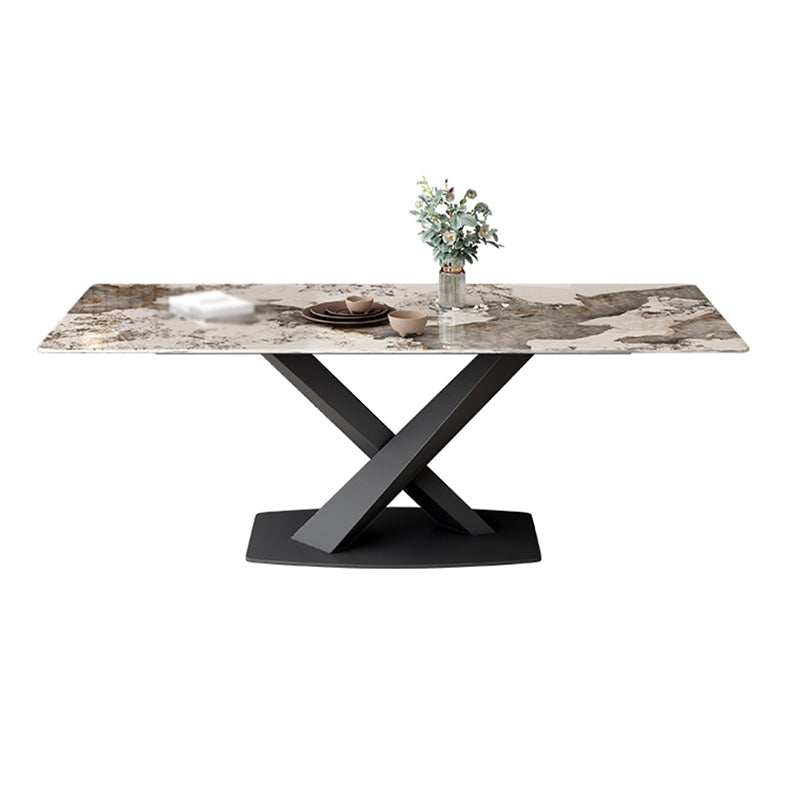 Modern 1/4/6/7 Pieces Dinette Set with Sintered Stone Top Rectangle Dining Table Set