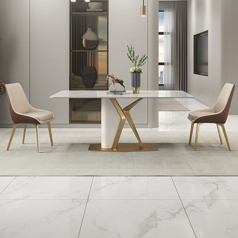 Scandinavian 1/2/3/4/5 Dining Table Set with Chair Sintered Stone Dining Table Set