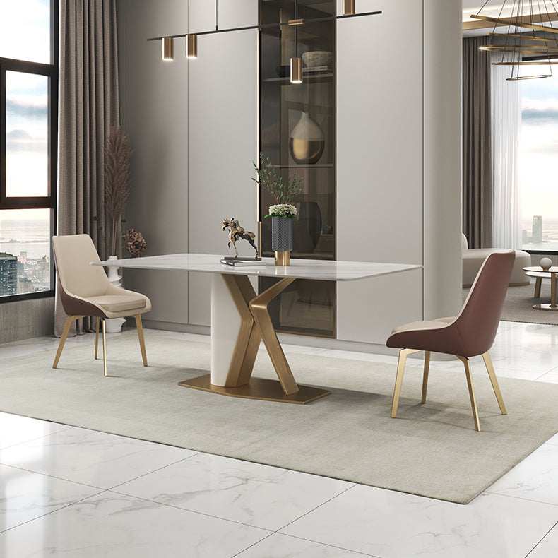 Scandinavian 1/2/3/4/5 Dining Table Set with Chair Sintered Stone Dining Table Set
