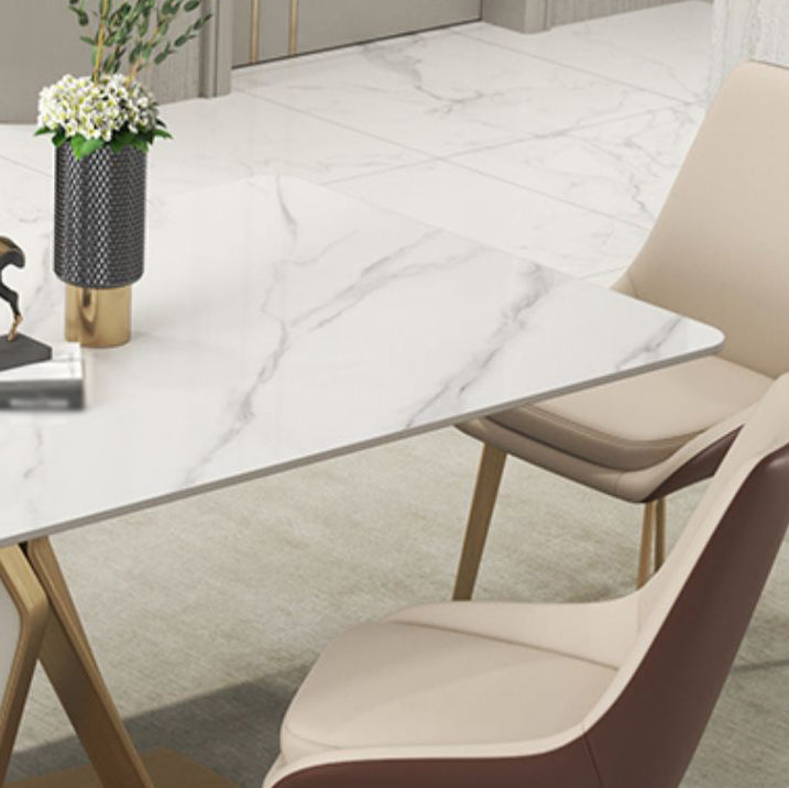 Scandinavian 1/2/3/4/5 Dining Table Set with Chair Sintered Stone Dining Table Set